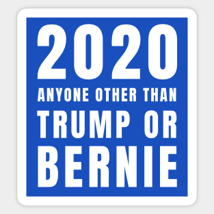 Funny Anyone Else Other Than Trump Bernie for 2020 Gifts Sticker Mug Sticker